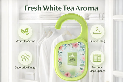 Air Freshener With Hanger, Closet Freshener for Drawers, Wardrobes, Bathrooms, Cars and Rooms, Long Lasting Hanging Deodorizer (Westin White tea) - image 2