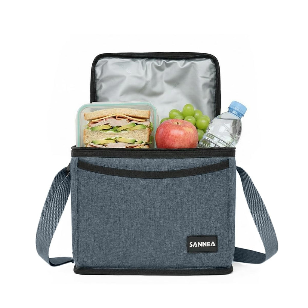 Lunch Bag 5L Insulated Thermal Cooler Tote Waterproof Leakproof Lining Reusable Food Storage Carrier for Work School Picnic Travel BB-540 (Black) - image 1