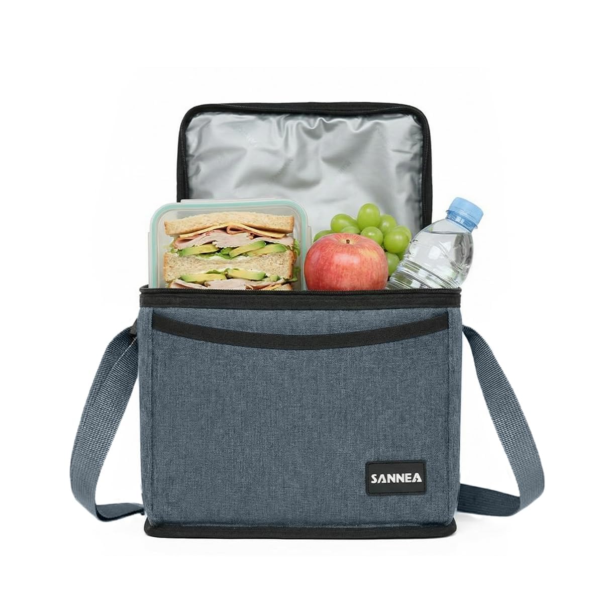 Lunch Bag 5L Insulated Thermal Cooler Tote Waterproof Leakproof Lining Reusable Food Storage Carrier for Work School Picnic Travel BB-540 (Black) - image 1