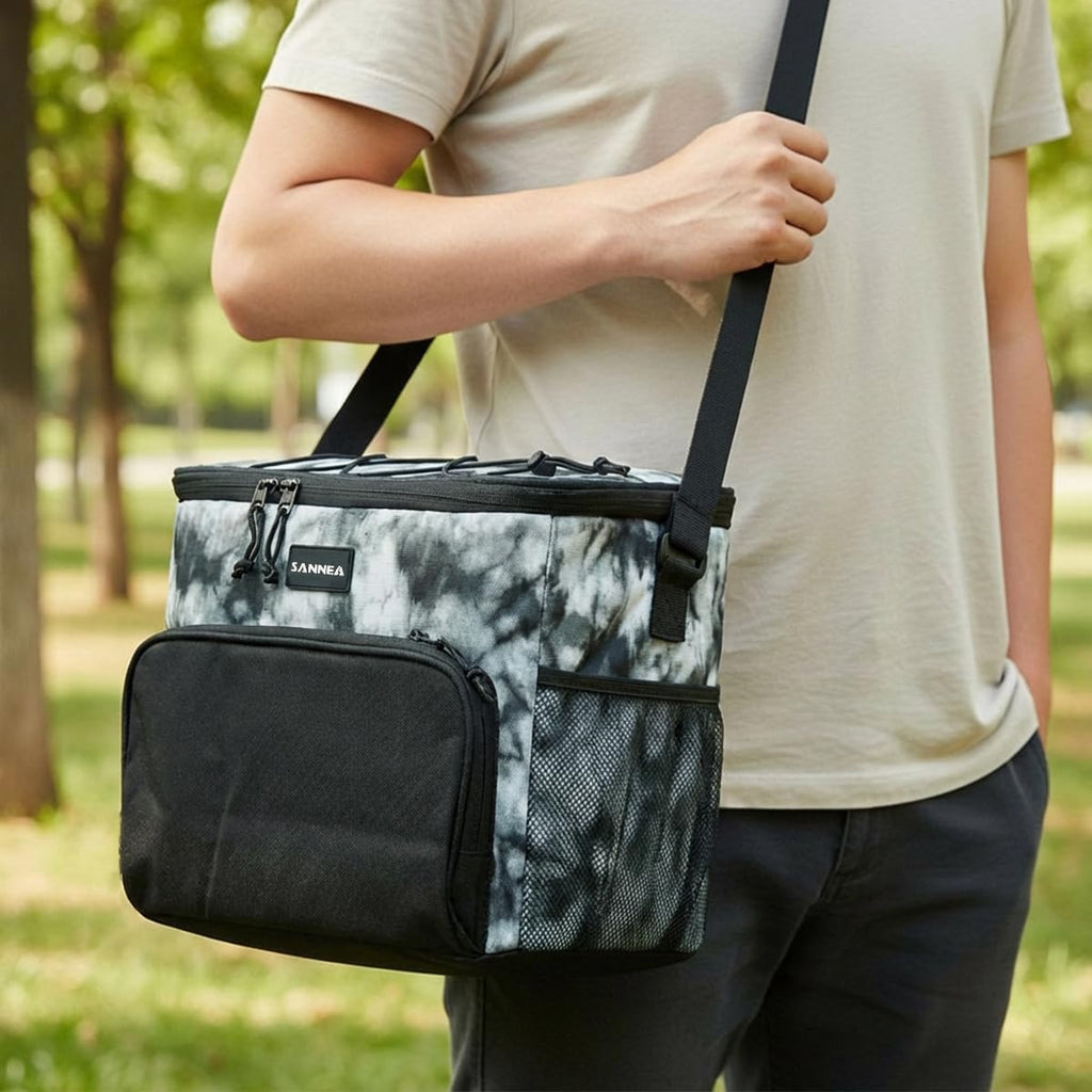 Lunch Bag 15 L, Insulated Thermal Cooler Tote, Double-Lined Waterproof Food Carrier with Adjustable Shoulder Strap for Work, School, Picnic and Travel, BB-514 (Camouflage) - image 6