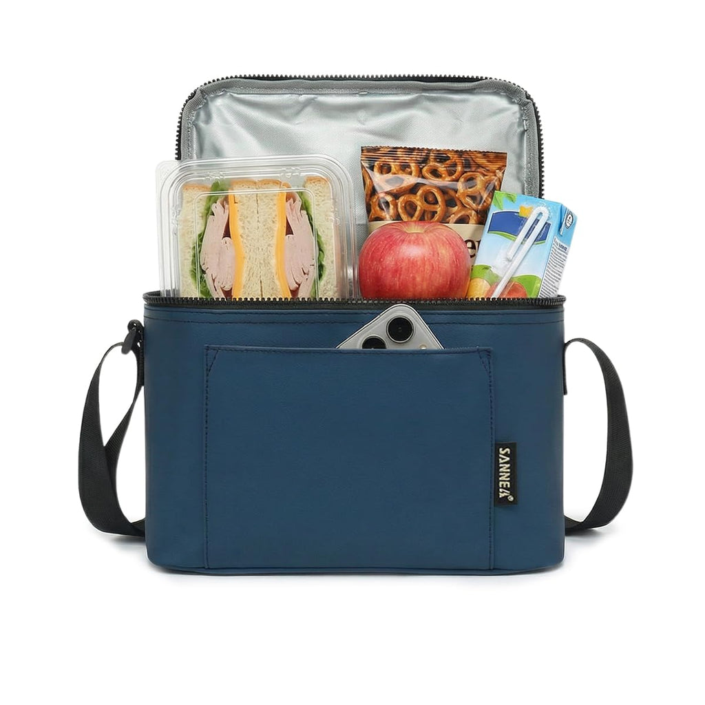 Lunch Bag 6 L, Insulated Thermal Cooler Tote, Waterproof Leakproof Food Storage for Hot and Cold Meals, Work, School, Picnic and Travel, Blue Car Design, BB-573, Blue - image 1