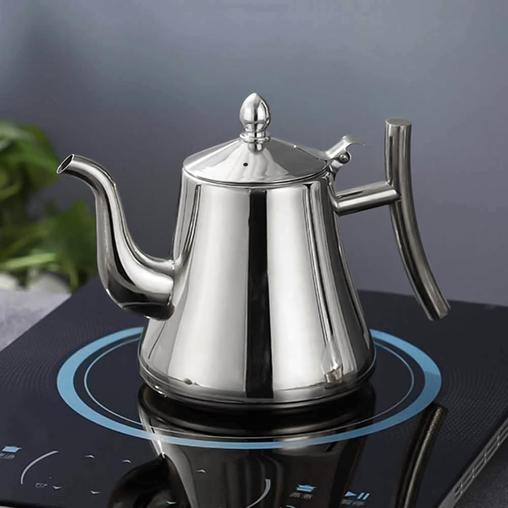 Tea Kettle 1.5L, Stainless Steel Teapot with Built-In Strainer, Fast-Heating Stovetop Water Boiler with Heat-Resistant Handle for Loose Leaf Tea, Coffee and Herbal Drinks, Silver - image 6