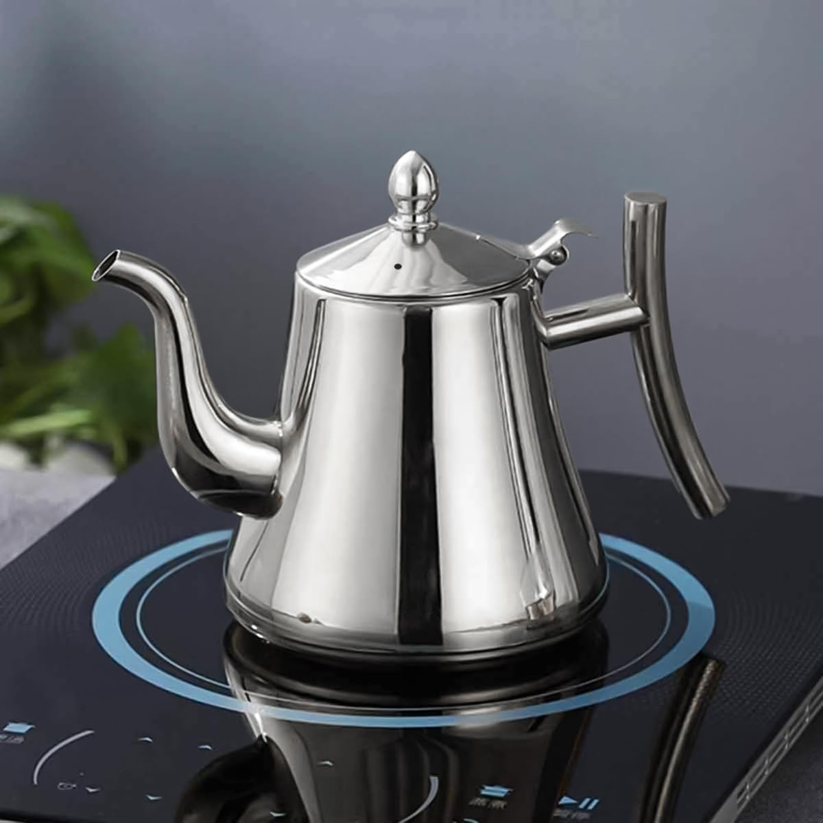 Tea Kettle 1.5L, Stainless Steel Teapot with Built-In Strainer, Fast-Heating Stovetop Water Boiler with Heat-Resistant Handle for Loose Leaf Tea, Coffee and Herbal Drinks, Silver - image 6