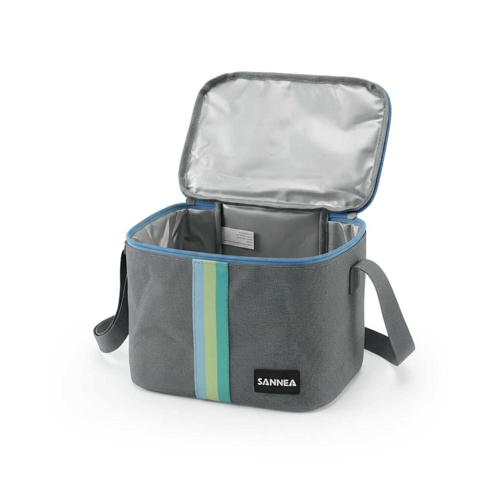 Lunch Bag 6 L, Thermal Cooler Tote, Waterproof Leakproof Lunch Box Carrier for Hot and Cold Food, Work School Picnic Travel, BB-528 (Grey) - image 1
