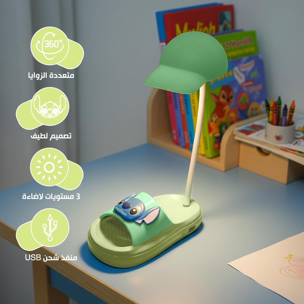 Desk Lamp LED for Study, Foldable Adjustable Reading Light with 3 Brightness Levels and Power Switch, Portable Table Lamp for Bedroom, Home Office and Bedside, Green - image 2