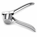 Garlic Press, Stainless Steel Manual Crusher and Mincer with Ergonomic Handle for Garlic Cloves, Compact Easy-Clean Kitchen Tool, Silver, XD-71 - image 1