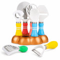Kitchen Utensil Set 8 Pieces with Holder, Stainless Steel Kitchen Gadgets Including Peeler, Grater and Bottle Opener, Space-Saving Cooking Tools, Multicolor - image 1