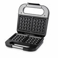 Waffle Maker 800W, Electric Non-Stick Waffle Iron with Double-Sided Heating, Indicator Lights, Easy-Clean Plates and Compact Vertical Storage for Breakfast and Desserts, 2023-9 - image 1