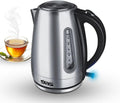 Electric Kettle 1.7 Litre, 2200W Stainless Steel Water Boiler with Fast Boil, Auto Shut-Off, Boil-Dry Protection, LED Indicator and Removable Filter, KK1137 - image 1