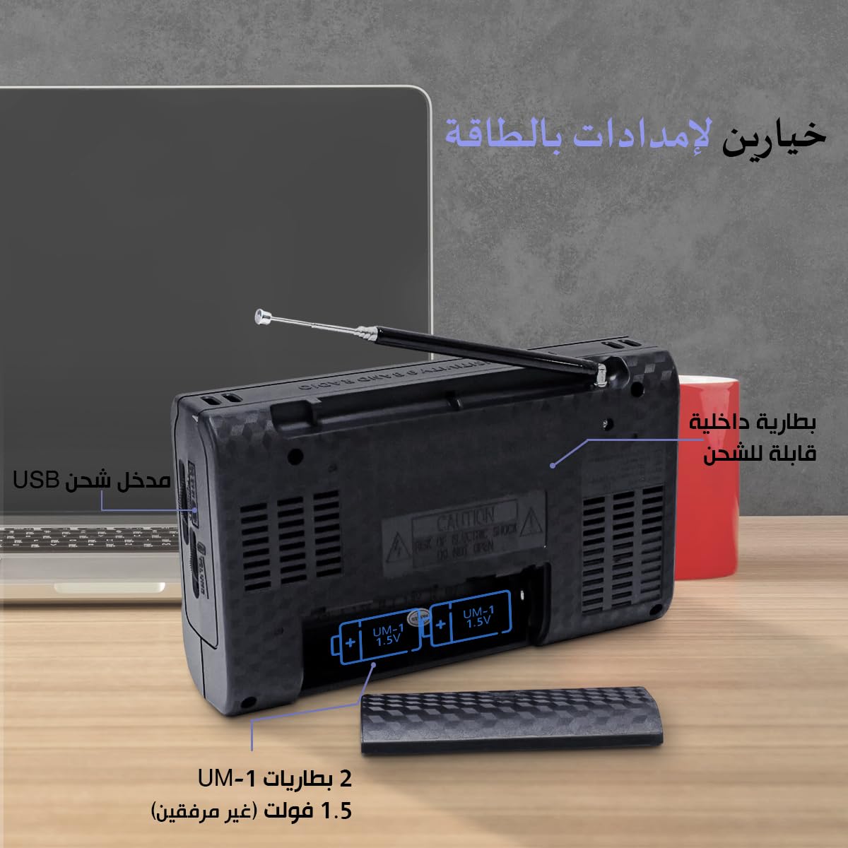 Portable Radio FM AM SW 9 Bands, High-Sensitivity Rechargeable Radio with Speaker and Rod Antenna for Home Travel Outdoor, RX-3050 (Silver) - image 5