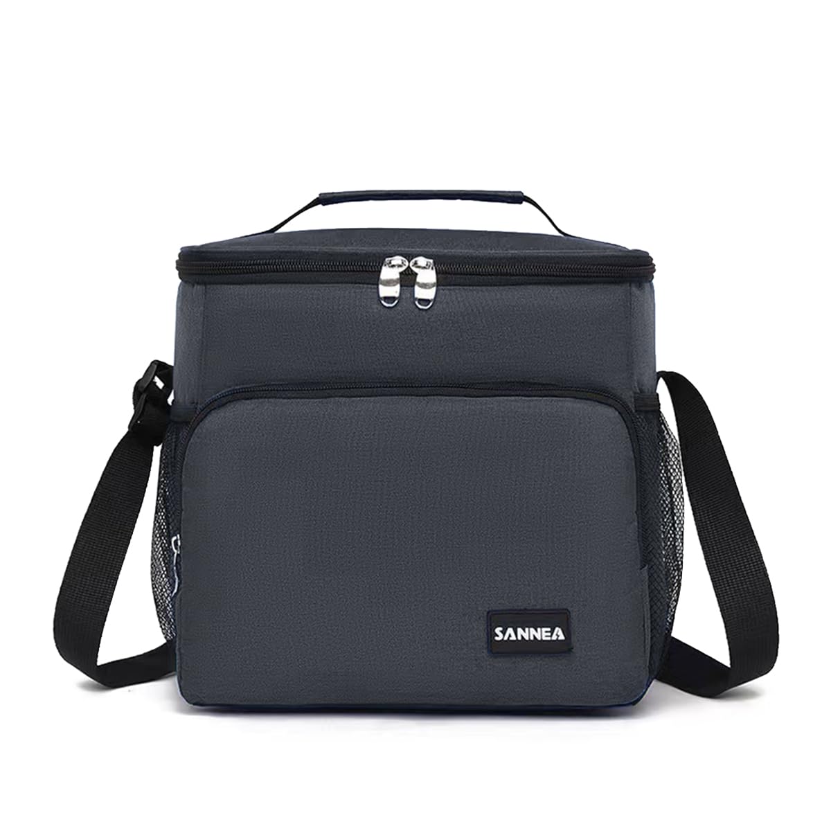 Lunch Bag 12 L, Insulated Thermal Cooler Tote, Waterproof Leakproof Reusable Food Storage for Hot and Cold Meals, Work, School, Picnic and Travel, BB-544 (Grey) - image 1