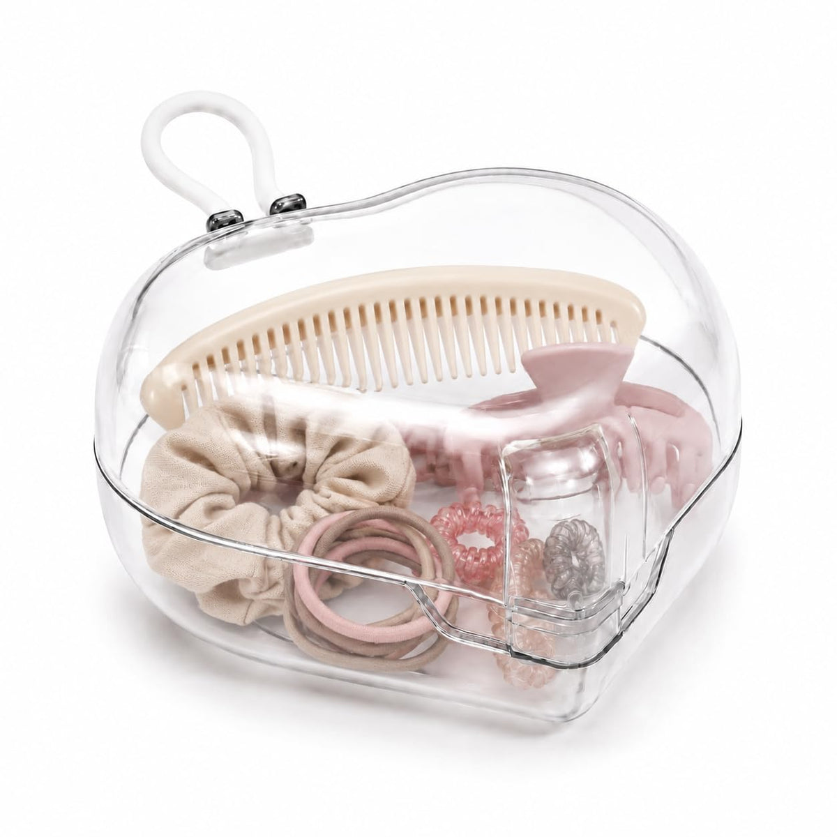 Jewelry Box Organizer for Women, Clear Portable Jewelry Storage Case with 1 Drawer and Compartments for Rings, Earrings, Necklaces and Bracelets (Clear) - image 1
