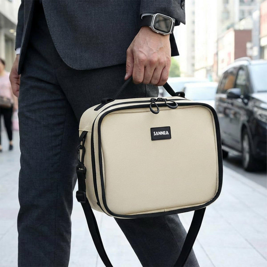 Insulated Lunch Bag 9L Thermal Lunch Tote, Waterproof Leakproof Food Cooler Bag for Hot Cold Meals Work School Picnic Travel, BB-531 (Beige) - image 5