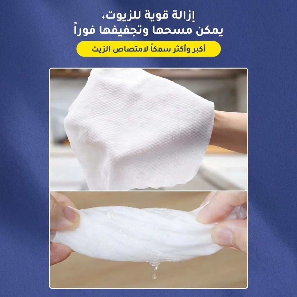 Kitchen Cleaning Wipes, 80 Thick Degreasing Wet Wipes with One-Pump Dispenser for Stovetops, Range Hoods, Countertops and Greasy Surfaces - image 3