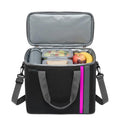 Insulated Lunch Bag 22L Large Thermal Cooler Tote, Water-Resistant Leak-Resistant Food Storage Carrier for Work School Picnic Travel, hanso, BB-571 (Black/Pink) - image 1