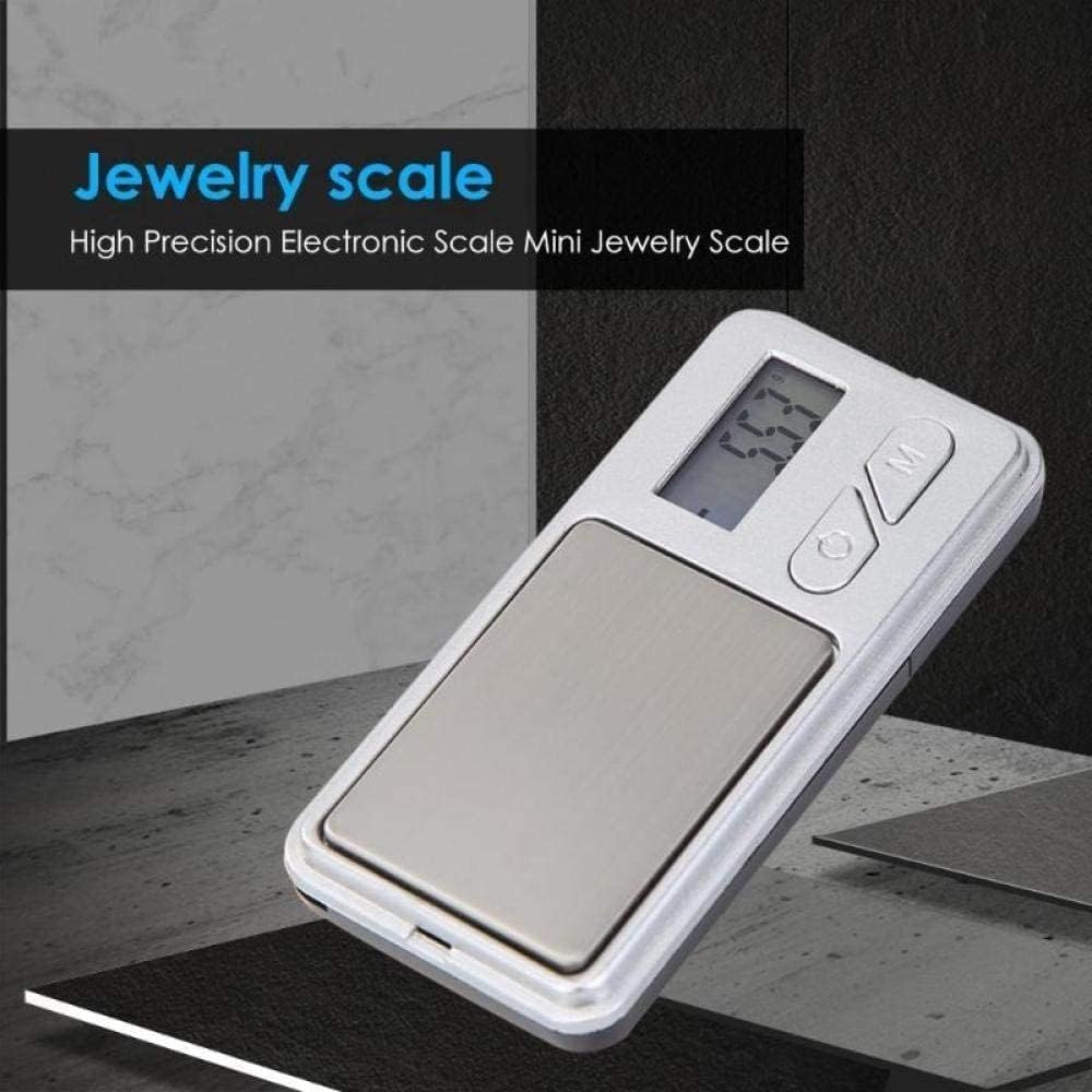 Digital Pocket Scale 200g x 0.01g, Mini Precision Jewelry Scale with LED Display and Protective Cover for Gold, Silver, Coins, Diamonds and Small Items, Black and Silver - image 2