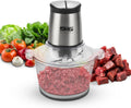 Electric Chopper 300W, 1.5L Glass Bowl Food Processor with 2 Speeds and Stainless Steel Blades for Meat, Vegetables, Onion and Garlic, Easy to Clean, KM4050 - image 1