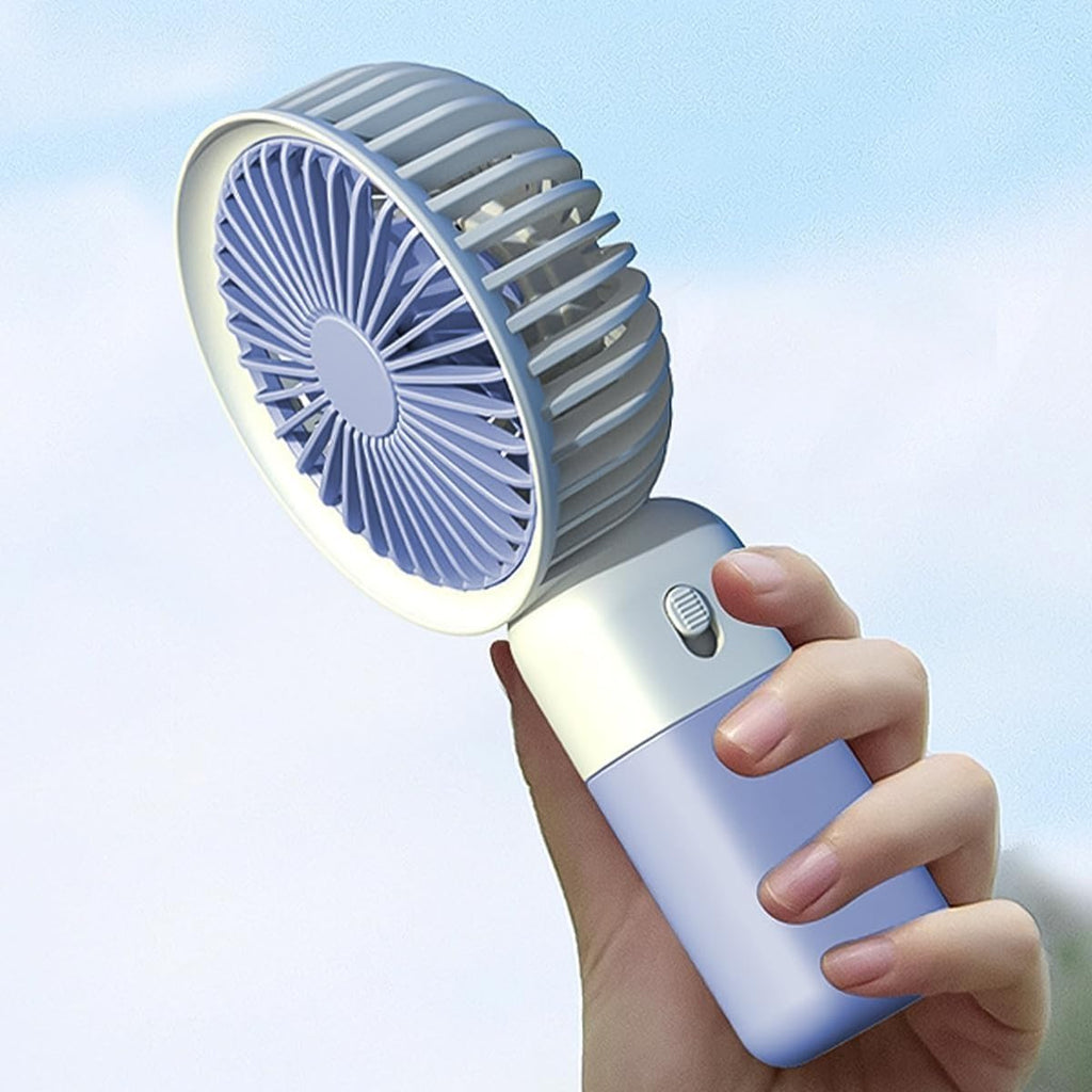 Mini Hand Fan USB Portable Desktop and Handheld 1.5W Single Speed with Stand, Lightweight Quiet Cooling for Home Office Travel (Blue) - image 7