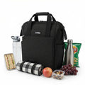 Lunch Bag 10 L, Thermal Food Cooler Tote, Waterproof Leakproof Lunch Box Carrier for Work, School, Picnic, Travel, Hot and Cold Meals, BB-524 (Black) - image 1