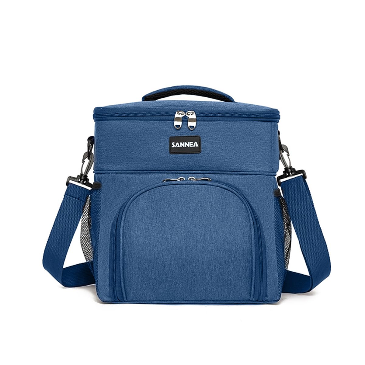 Insulated Lunch Bag 13L Thermal Cooler Tote with Water-Resistant Exterior and Leak-Resistant Lining for Work School University Picnic and Travel, BB-527 (Navy Blue) - image 1