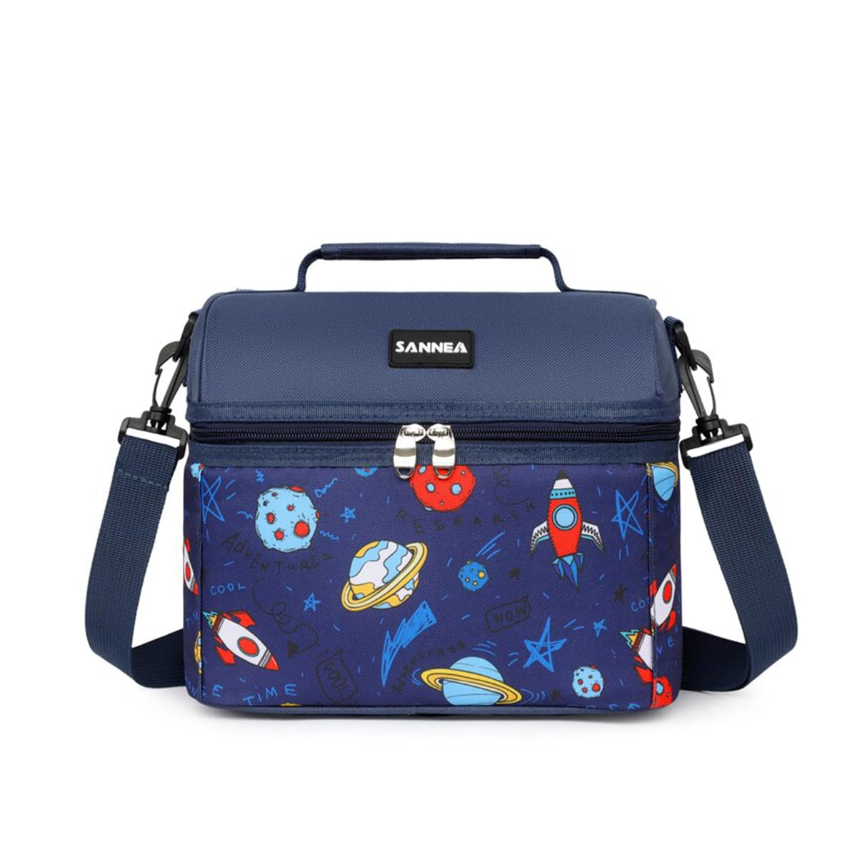 Insulated Lunch Bag 8L, Thermal Cooler Tote with Leak-Resistant Lining for Hot and Cold Food, Reusable Meal Carrier for Work, School, Picnic and Travel, BB-545, (Rocket) - image 1