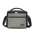 Lunch Bag Insulated Food Cooler Bag 9 L Waterproof Leakproof Lunch Box Tote for Hot and Cold Meals Work School Picnic Storage Bag, BB-520 (Grey) - image 1