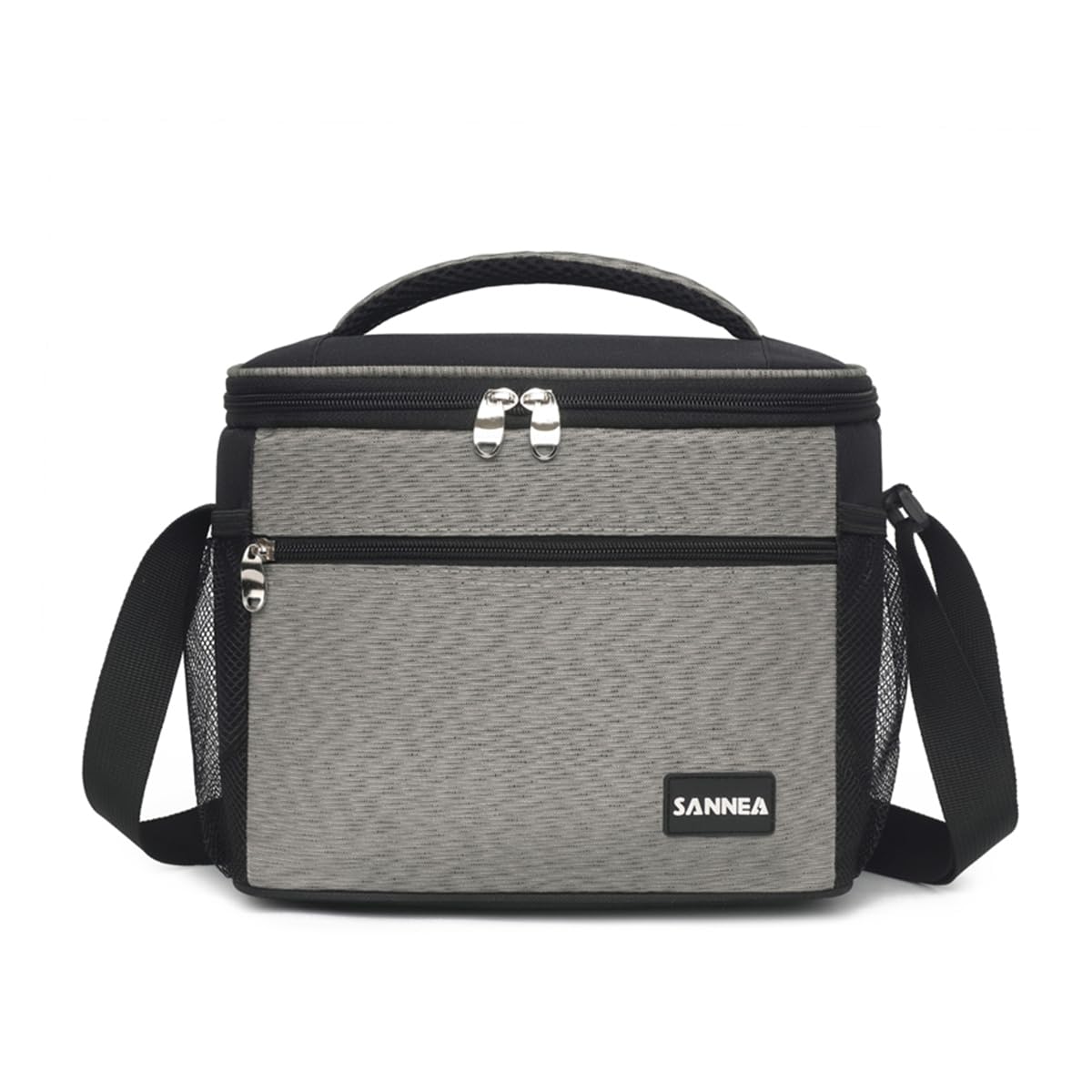 Lunch Bag Insulated Food Cooler Bag 9 L Waterproof Leakproof Lunch Box Tote for Hot and Cold Meals Work School Picnic Storage Bag, BB-520 (Grey) - image 1