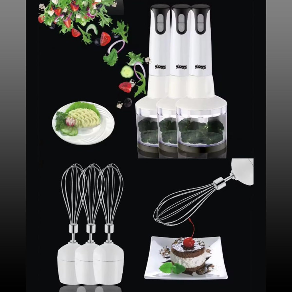 Hand Blender 400W, 2-Speed Immersion Blender Set with 500ml Chopper, 800ml Mixing Beaker, Stainless Steel Blades and Detachable Shaft, KM1003 - image 7