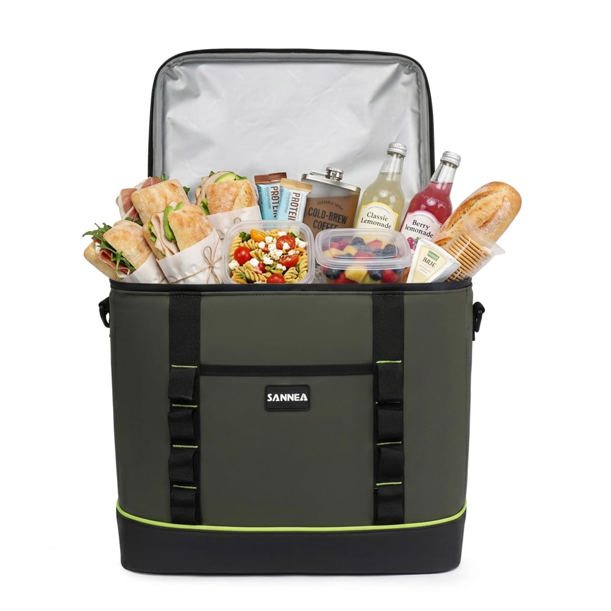 Insulated Lunch Bag 28L, Extra Large Thermal Cooler Tote with Leak-Resistant Lining for Hot and Cold Food, Reusable Lunch Box Bag for Work, School, Picnic and Travel, BB-554 - image 1