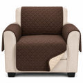 Recliner Chair Cover, Non-Slip Washable Polyester Furniture Protector for Pet Hair, Crumbs and Daily Use, Brown, SB-280 - image 1