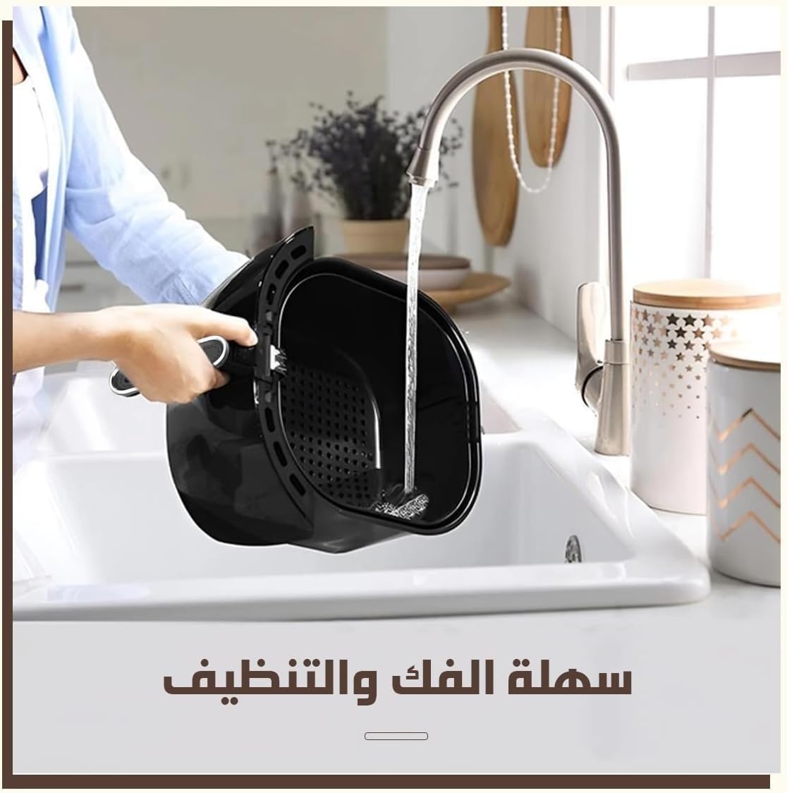 Air Fryer 6.5L 1800W, Sokany Digital Oil-Free Cooker with Adjustable Temperature and Timer, Hot Air Circulation, Easy-Clean Basket, Non-Slip Base and Overheat Protection, SK-10007 - image 6