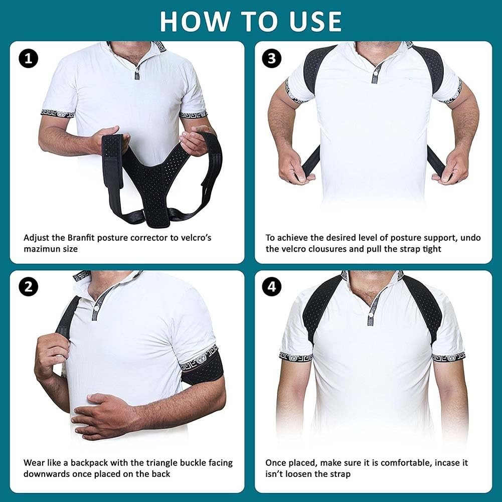 Back Brace Posture Corrector For Men And Women Adjustable Shoulder Support Upper Back And Clavicle Alignment Comfortable Spine Support Breathable Invisible Under Clothes (X-Large) - image 4