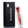 Derma Roller 0.5mm with 540 Titanium Microneedles, Cosmetic Micro-Needling Roller for Face, Beard Area, Hairline and Scalp Skincare, Men and Women, Red - image 1