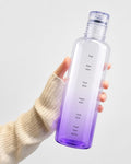 Water Bottle with Hourly Time Markers 500ml - Sport Water Bottle, Leak Proof lid & Reusable, BPA Free, Motivational Flask with Wide Mouth (Purple) - image 1