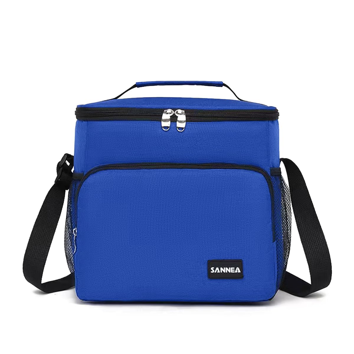 Lunch Bag 12 L, Insulated Thermal Cooler Tote, Waterproof Leakproof Food Storage for Hot and Cold Meals, Work, School, Picnic and Travel, Beach Design, BB-544 (Blue) - image 1