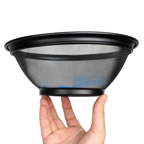 Colander Stainless Steel Mesh Strainer Basket 22 cm for Pasta, Vegetables and Fruit with Tall Brim, Heavy Duty Kitchen Drainer