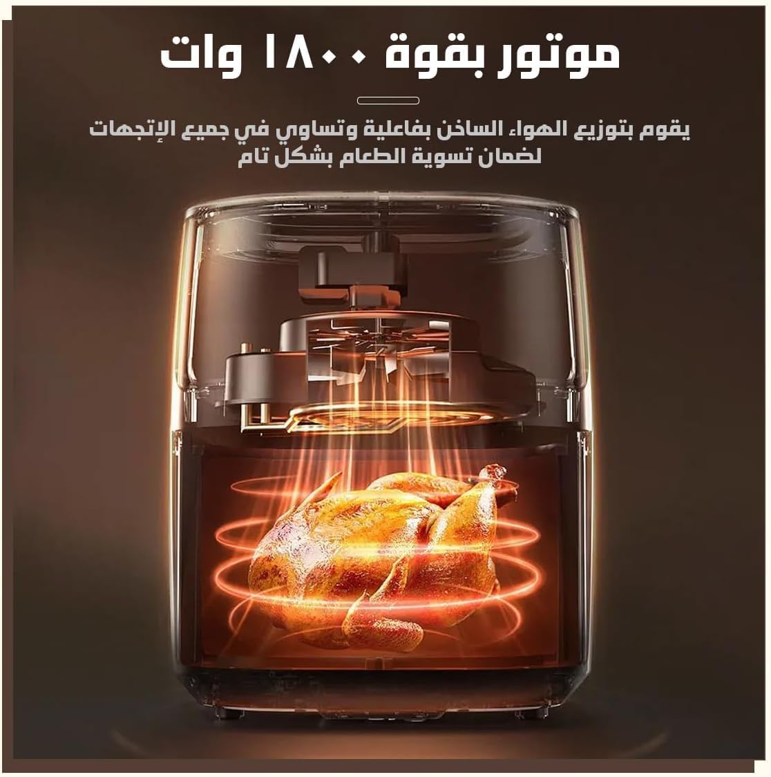 Air Fryer 6.5L 1800W, Sokany Digital Oil-Free Cooker with Adjustable Temperature and Timer, Hot Air Circulation, Easy-Clean Basket, Non-Slip Base and Overheat Protection, SK-10007 - image 4