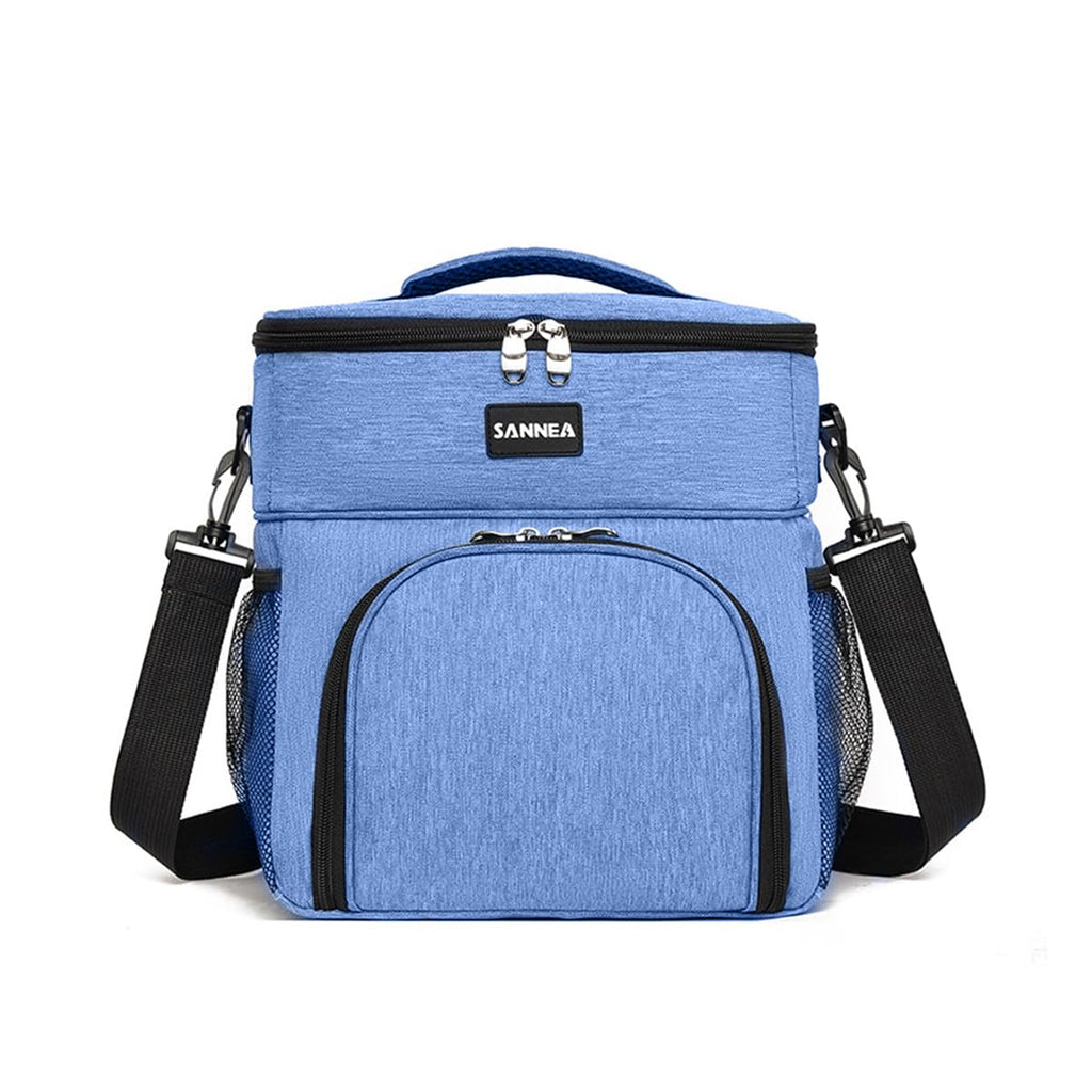 Insulated Lunch Bag 13 L Capacity, Thermal Cooler Lunch Tote, Leakproof Waterproof Food Storage Carrier for Work, School, Travel, Picnic, BB-527 (Blue) - image 1