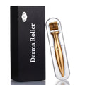 Derma Roller Microneedling Kit 540 Titanium Micro Needles for Face Beard Hair Skin Rejuvenation Microneedle Therapy Tool (Gold, 0.75 mm) - image 1