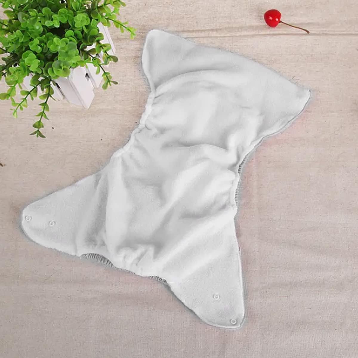 Baby Cloth Diapers Adjustable Reusable Cotton Pocket Nappies Washable Diaper for Babies Infants Toddlers Age 0 to 3 Years (Yellow) - image 6