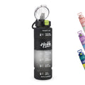 Water Bottle 1L with Straw Lid and Carry Handle, BPA-Free Leak-Resistant Reusable Sports Bottle for Gym, School, Travel and Outdoor Use, FL-230, Black - image 1