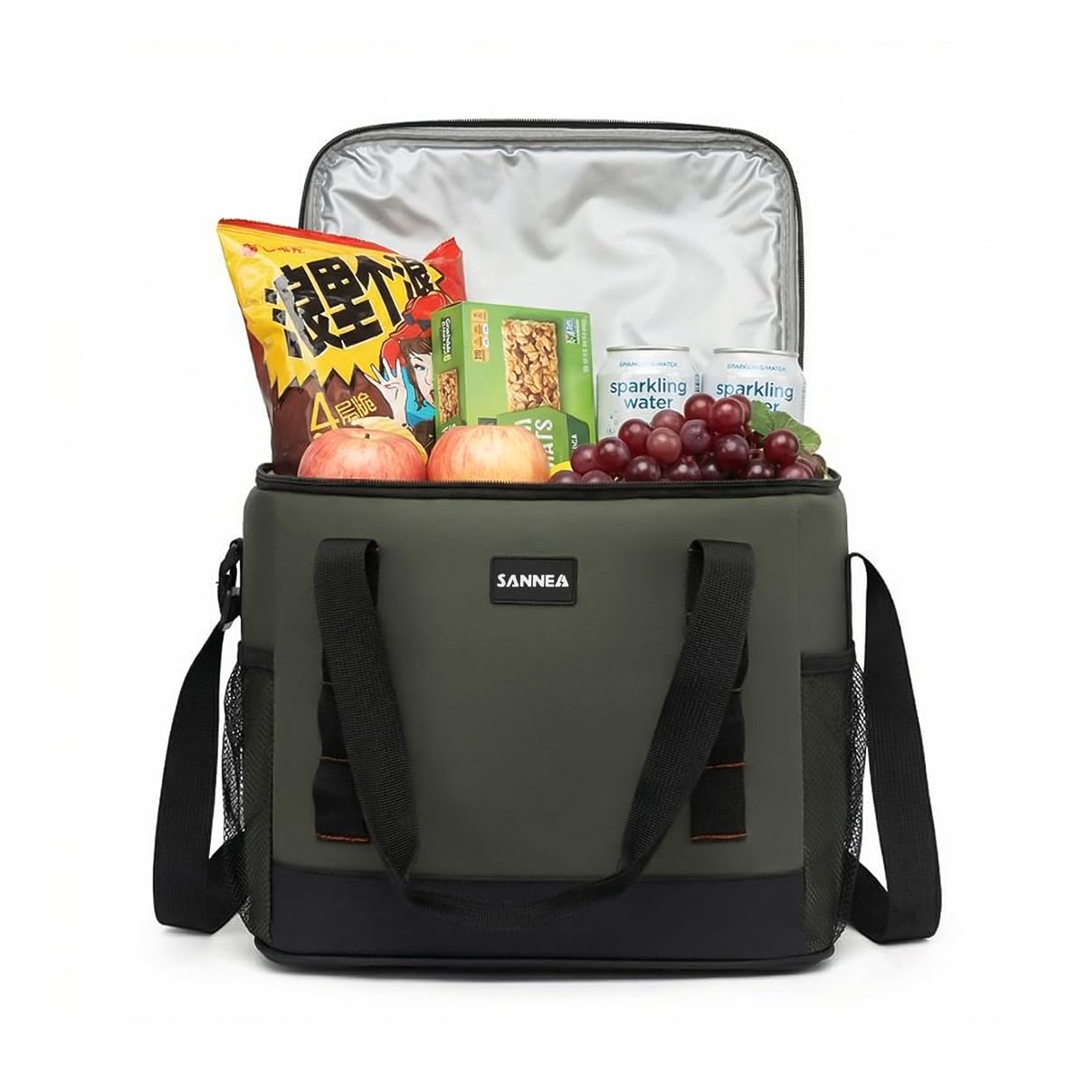 Lunch Bag, Insulated Lunch Bag 12L, Thermal Lunch Box Cooler Bag, Waterproof Leakproof Food Storage Tote for Hot and Cold Meals, Work, School, Travel and Picnic, hanso, BB-565 (Green) - image 1