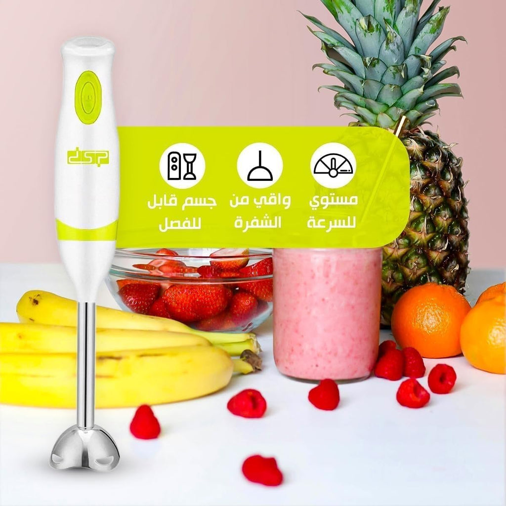 Hand Blender 200W with 5415 Copper Motor, Single-Speed Immersion Stick Mixer with Detachable Stainless Steel Rod and Blade for Soups, Smoothies and Sauces, KM1072 - image 2