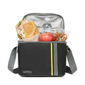 Lunch Bag, 6L Insulated Lunch Box by hanso, Thermal Food Cooler Tote, Waterproof Leakproof Storage Bag for Hot and Cold Meals, Work, School, Picnic, Travel, BB-568 (Black & Yellow) - image 1