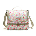 Lunch Bag 11 L, Insulated Thermal Cooler Tote, Waterproof Leak-Resistant Food Storage with Wide Opening for Work, School, Picnic and Travel, BB-549 (Pastel Floral) - image 1