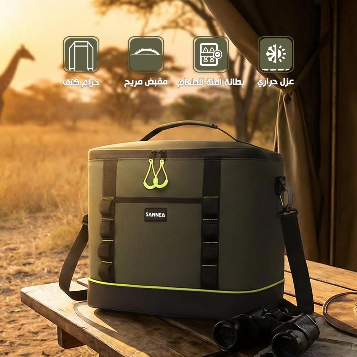 Lunch Bag 28 L, Insulated Thermal Cooler Tote, Waterproof Leakproof Food Storage for Hot and Cold Meals, Work, School, Picnic and Travel, BB-554 (Olive Green) - image 2