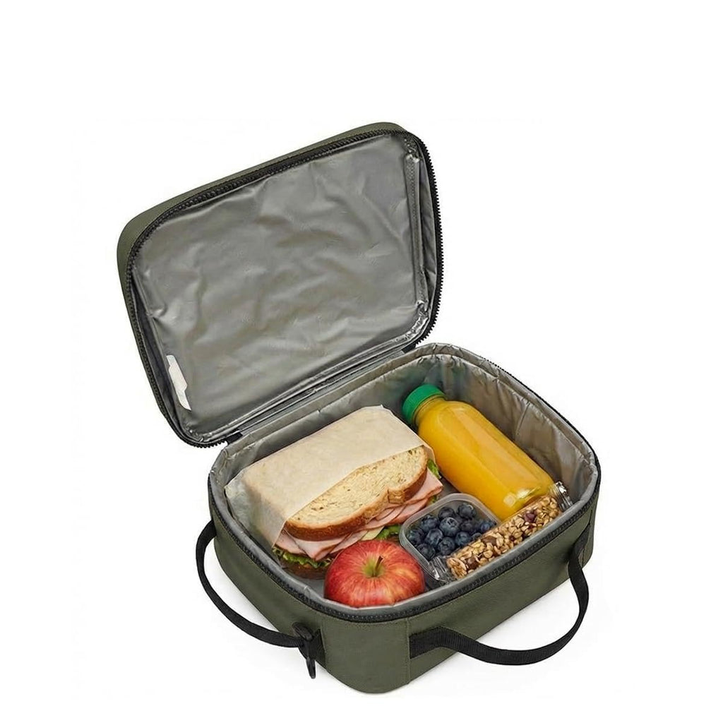 Insulated Lunch Bag 9L, Thermal Food Cooler Tote with Leak-Resistant Lining for Hot and Cold Meals, Reusable Lunch Box Carrier for Work, School, Picnic and Travel, BB-531 (Dark Green) - image 1