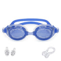 Swimming Goggles with Hypoallergenic Silicone, Shatter-Resistant Lenses and Adjustable Strap for Pool, Beach, Training and Recreational Swimming, SB-380, Blue - image 1