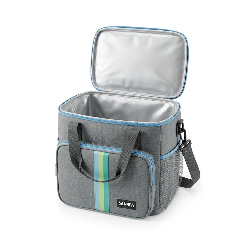 Lunch Bag 15 L, Insulated Thermal Cooler Tote, Waterproof Leakproof Food Storage for Hot and Cold Meals, Work, School, Picnic and Travel, BB-529 (Grey) - image 1