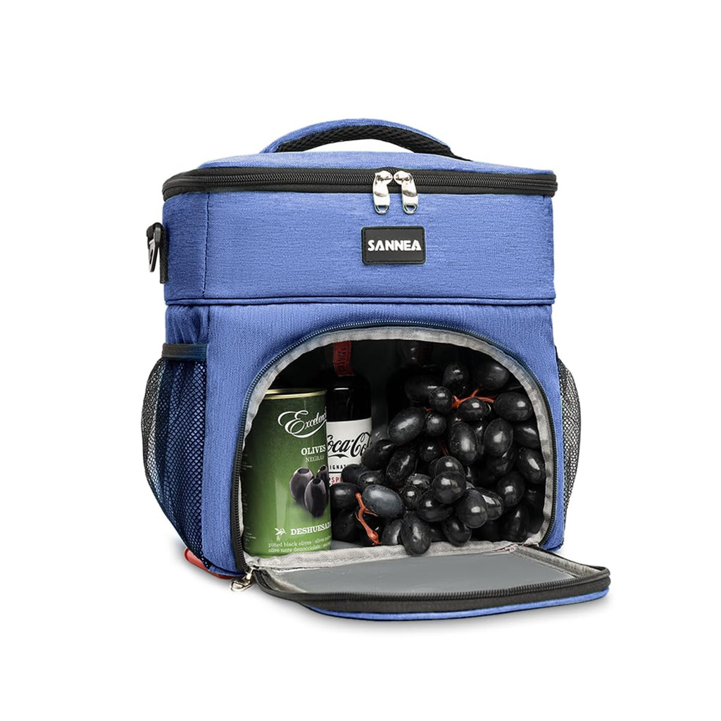 Insulated Lunch Bag 13L, Thermal Cooler Tote with Water-Resistant Design and Leak-Resistant Lining for Work, School, Picnic and Travel, BB-527, (Navy Blue) - image 1